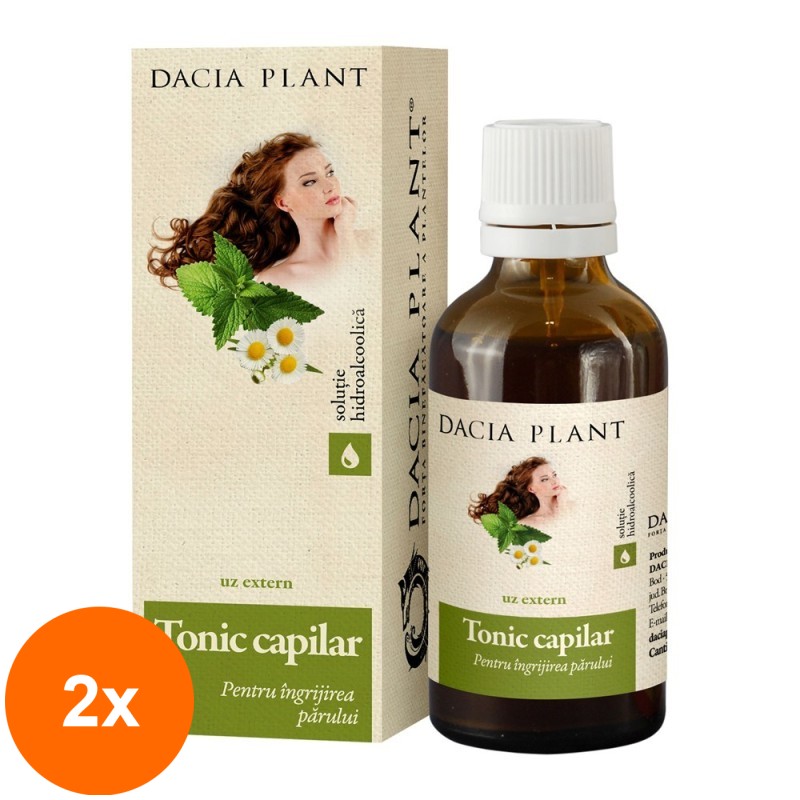 Set 2 x Tonic Capilar Tinctura, 50 ml, Dacia Plant