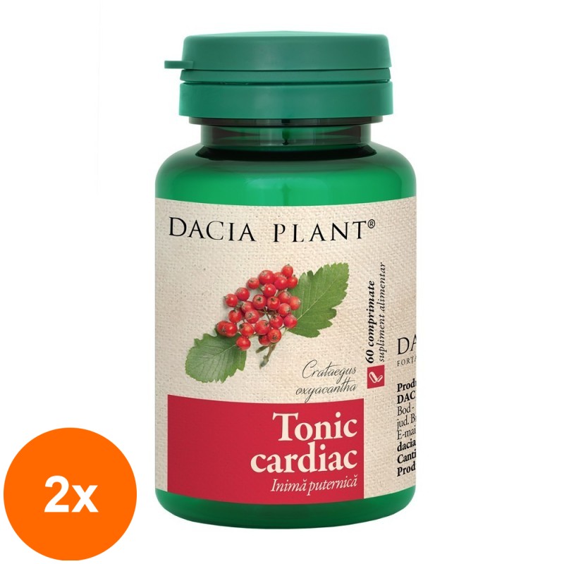 Set 2 x Tonic Cardiac, 60 Comprimate, Dacia Plant