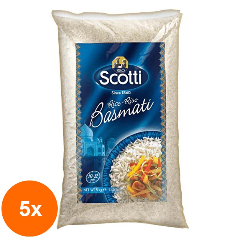 Set 5 x Orez Premium Chef Basmati Scotti, 5 kg