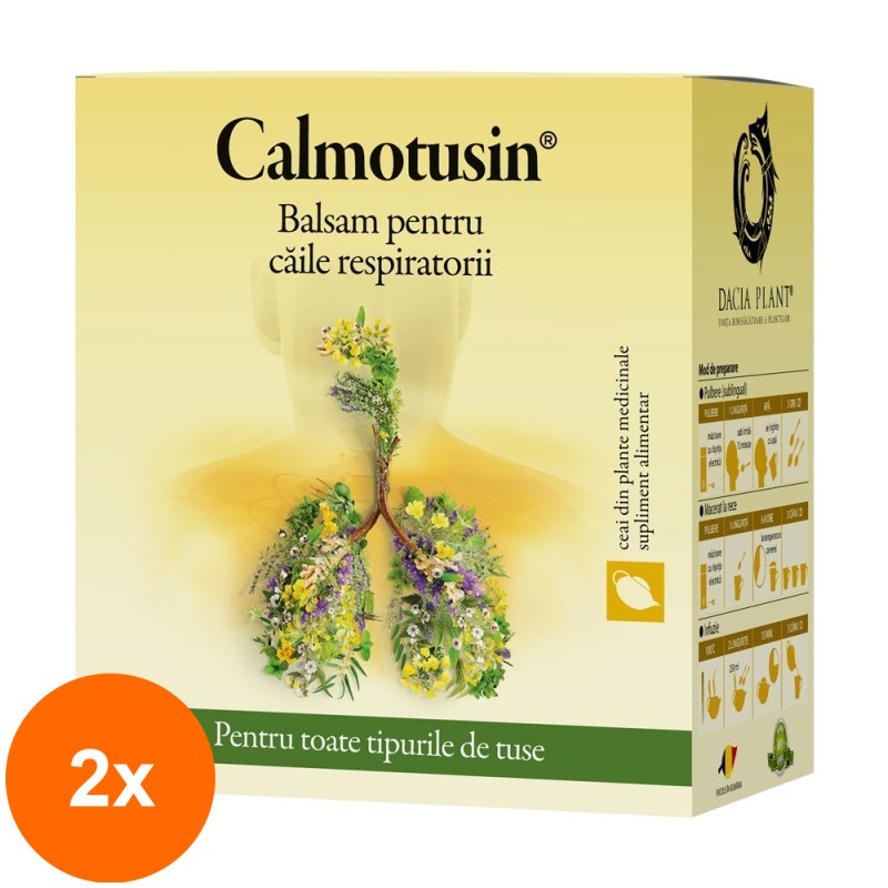 Set 2 x Ceai de Plante Calmotusin, 50 g