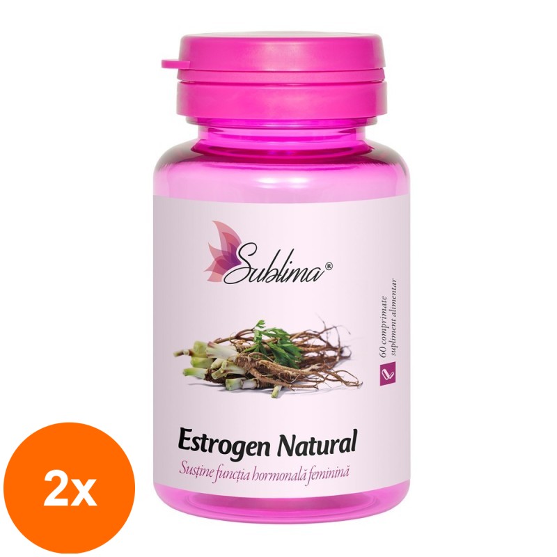 Set 2 x Estrogen Natural, 60 Comprimate, Dacia Plant