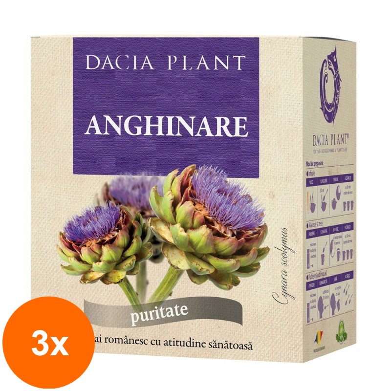 Set 3 x Ceai de Anghinare, 50 g, Dacia Plant