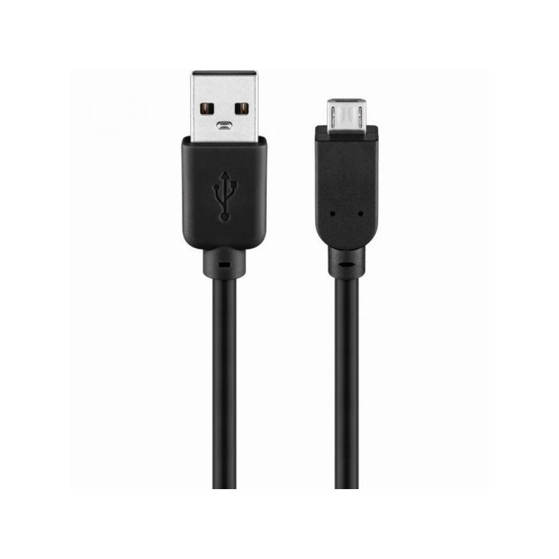 Cablu USB 2.0 A Tata - Micro USB-B Tata, 1m, Goobay