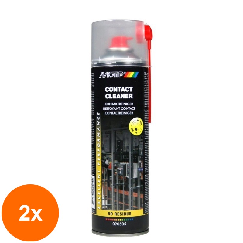 Set 2 x Spray pentru Curatarea Contactelor Electrice, Motip, 500 ml