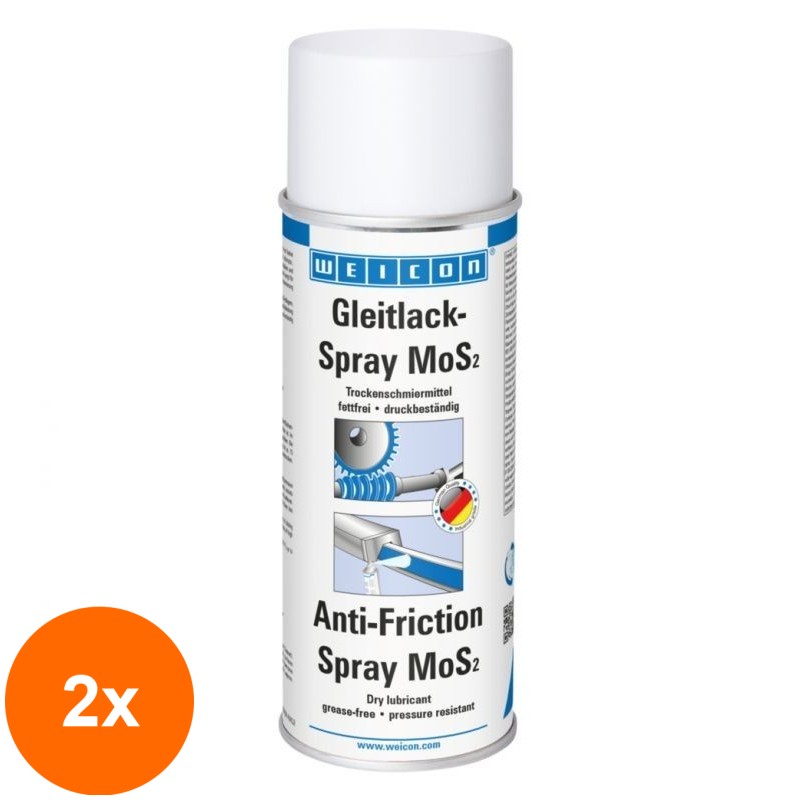Set 2 x Spray Antifrictiune, Weicon, 400 ml