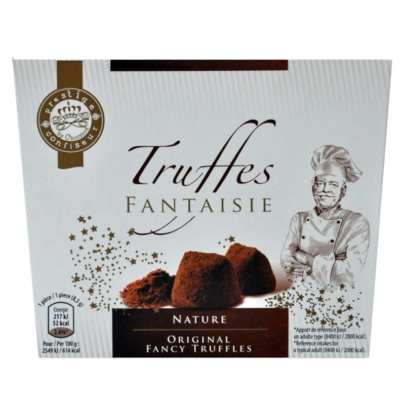 Trufe de Ciocolata Naturale, Truffes Fantaisie, 160 g