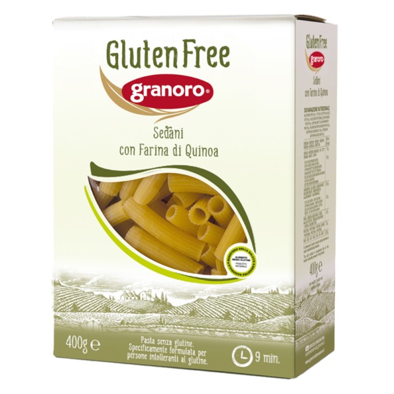 Paste Sedani fara Gluten cu Faina de Quinoa, Granoro, 400 g