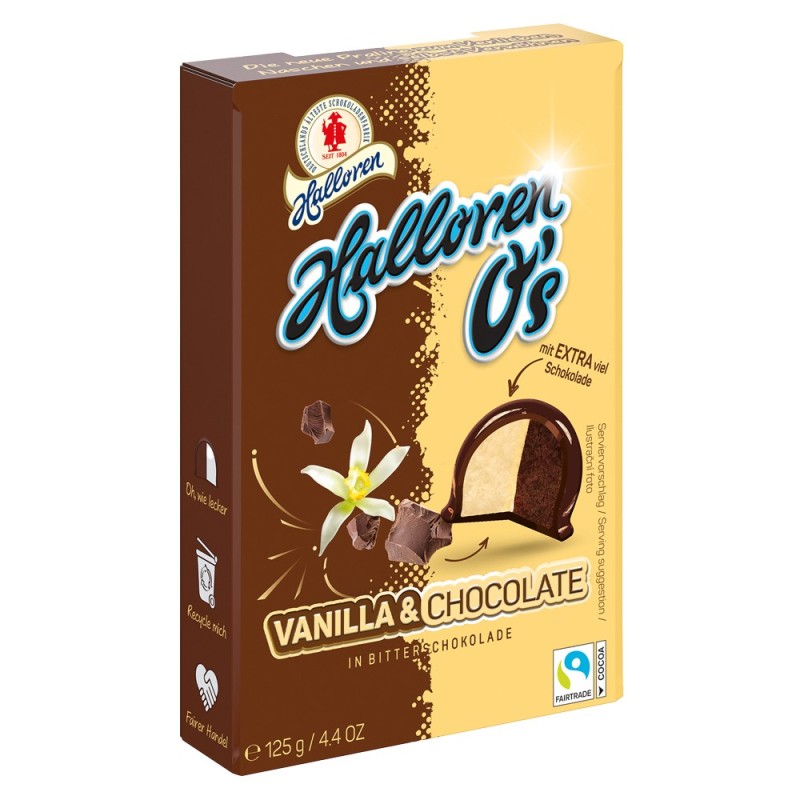 Praline de Ciocolata cu Crema de Vanilie si Cacao, Halloren and Co, 125 g