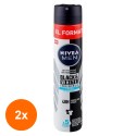 Set 2 x Deodorant Spray Nivea Men Invisible Black & White Fresh, 200 ml
