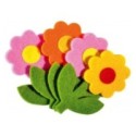 Set 4 Flori din Fetru, Mix Culori, Statovac