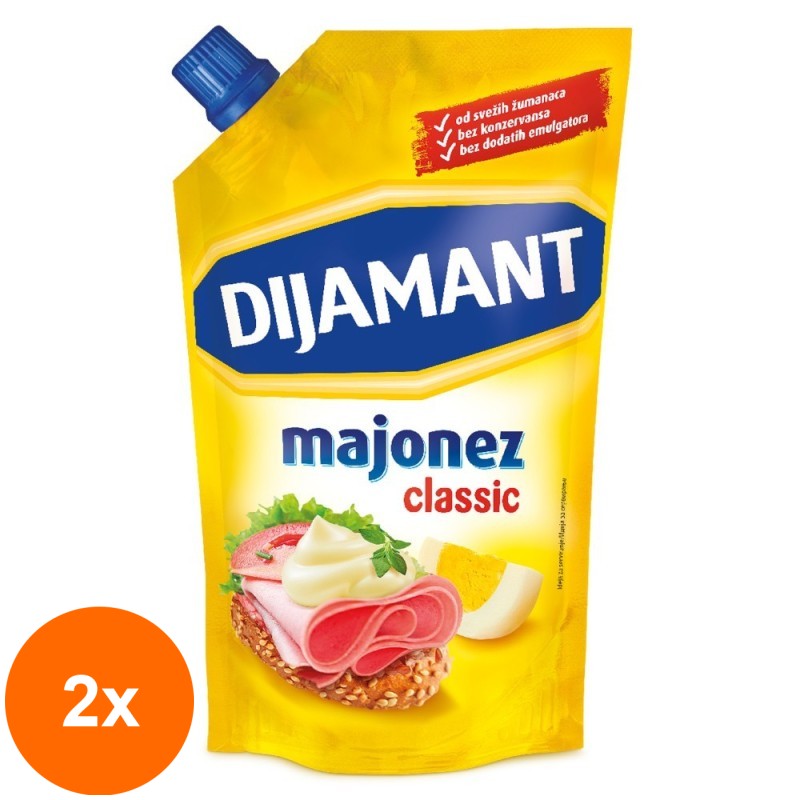 Set 2 x Sos de Maioneza 78% Grasime, Dijamant, 285 ml