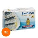 Set 3 x Sardine in Ulei Vegetal, Vigilante, 120 g