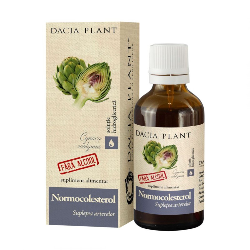 Tinctura fara Alcool Normocolesterol, Dacia Plant 50 ml