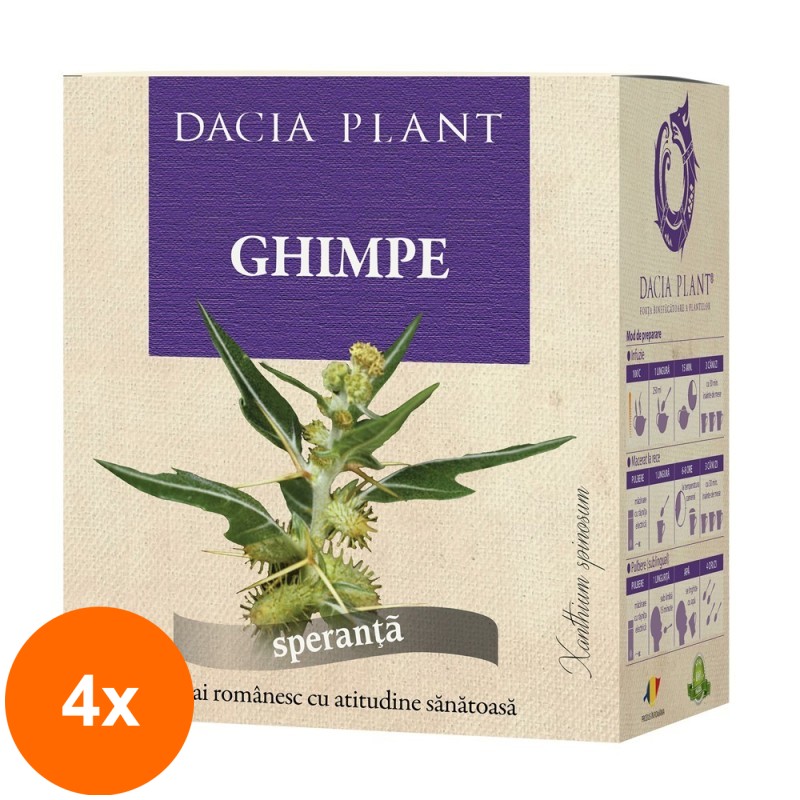 Set 4 x Ceai de Ghimpe, 50 g, Dacia Plant