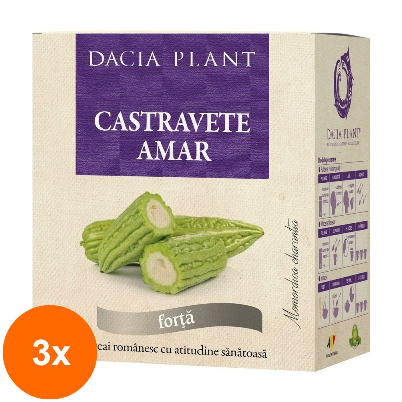 Set 3 x Ceai de Castravete Amar, 30 g, Dacia Plant