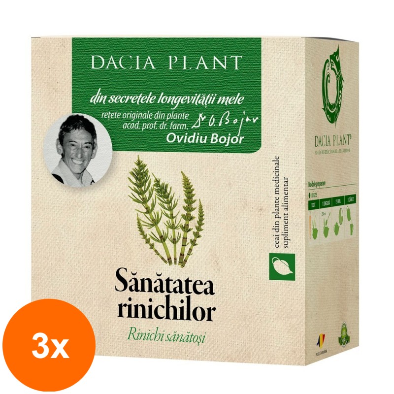 Set 3 x Ceai Sanatatea Rinichilor, 50 g, Dacia Plant