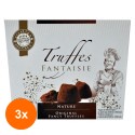 Set 3 x Trufe de Ciocolata Naturale, Truffes Fantaisie, 160 g