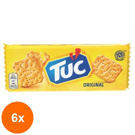 Set 6 x Biscuiti Original cu Sare Tuc, 100 g...