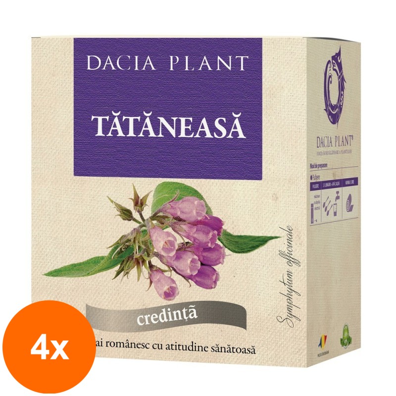 Set 4 x Ceai de Tataneasa, 50 g, Dacia Plant