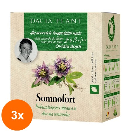 Set 3 x Ceai Somnofort, 50 g, Dacia Plant...