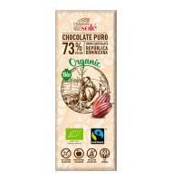 Mini Tableta Ciocolata Neagra BIO 73% Cacao, 25 g, Chocolates Sole