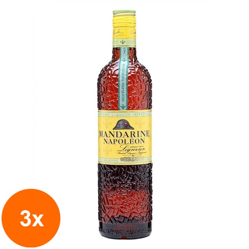 Set 3 x Lichior Dek Rutte Mandarine Napoleon 38% Alcool 0.7l