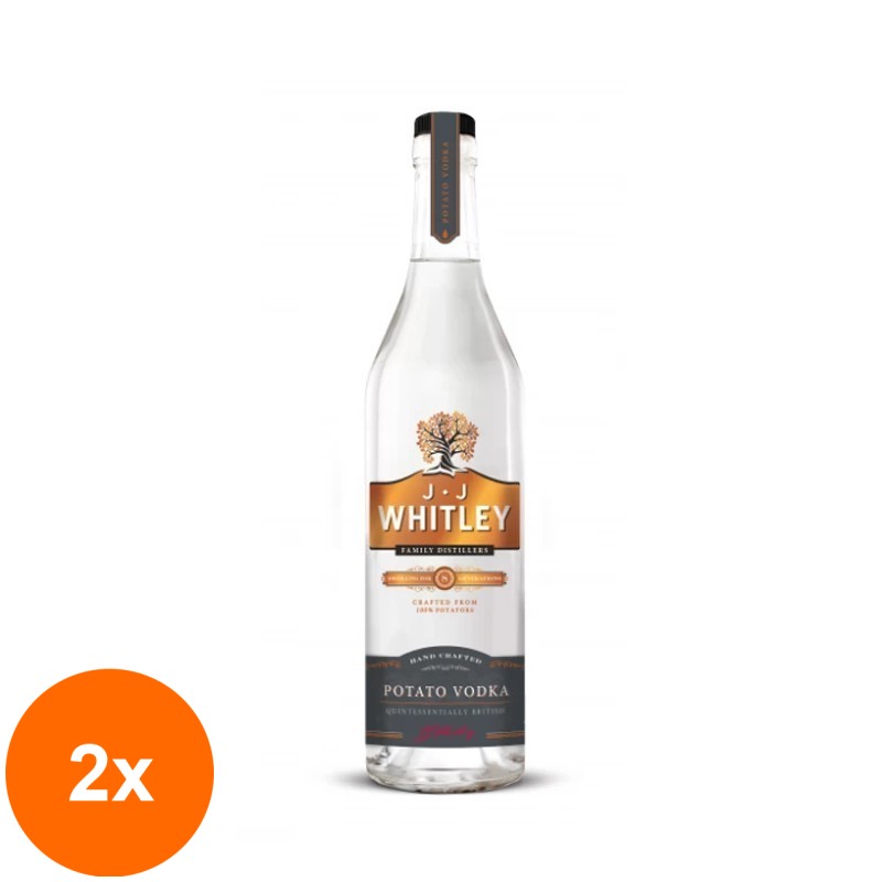 Set 2 x Vodka din Cartof, JJ Whitley 40% Alcool, 0.7 litri