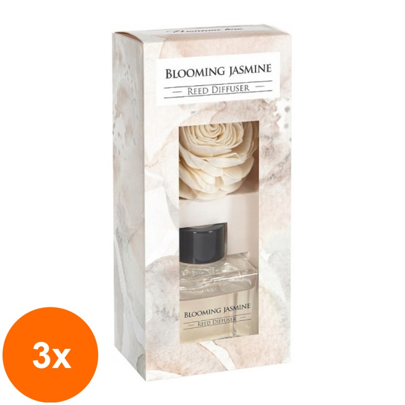 Set 3 x Odorizant Camera Bispol Reed Diffuser Blooming Jasmine, 45 ml