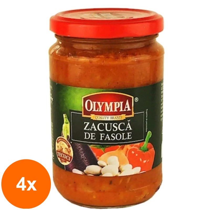 Set 4 x Zacusca de Fasole Olympia, 300 g