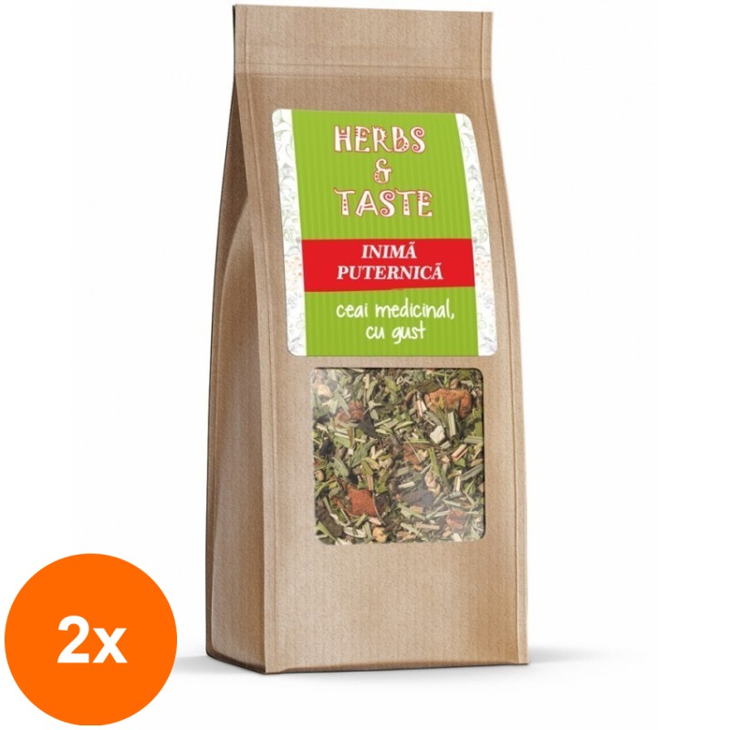 Set 2 x Ceai de Plante Medicinale, Inima Puternica, 50 g, Pronat