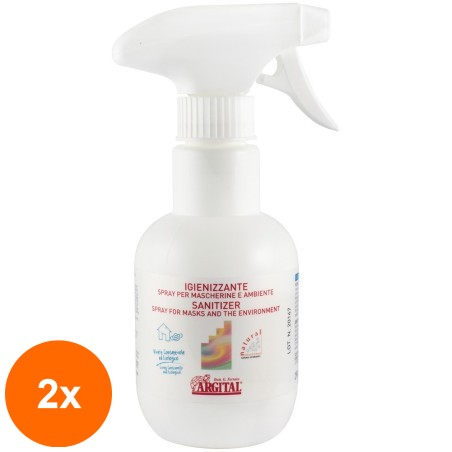 Set 2 x Spray Igienizant pentru Masti si Ambient, Argital, 290 ml...