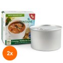 Set 2 x Supa Crema de Somon Salbatic cu Legume Fine de Gradina, Bio, 400 ml Fontaine