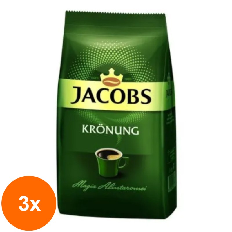 Set 3 x Cafea Macinata Jacobs Kronung Alintaroma, 100 g