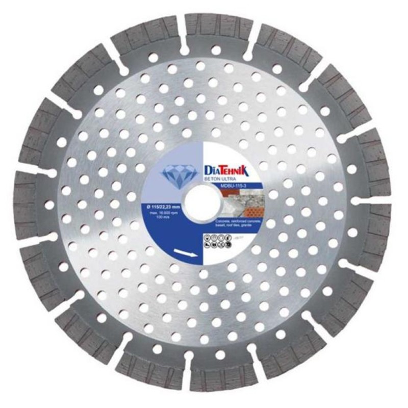 Disc Diamantat Beton ULTRA, 350 x 25,4 mm, pentru Beton, Beton Armat si Granit, Smart Quality