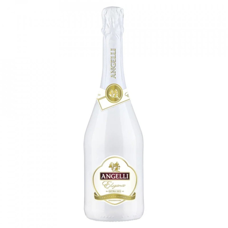 Vin Spumant Angelli Elegance Chardonnay, Alb, Extra Sec, 0.75 l