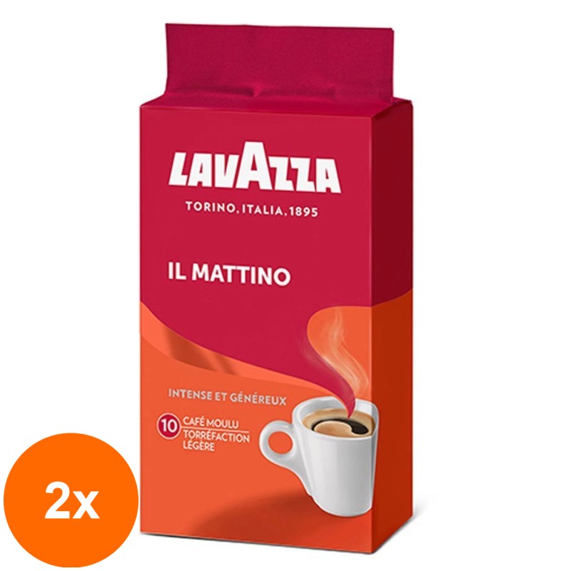 Set 2 x Cafea Macinata Lavazza Il Mattino, 250 g