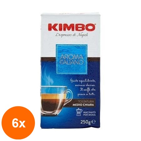 Set 6 x Cafea Aroma Italiano Kimbo 250 g...