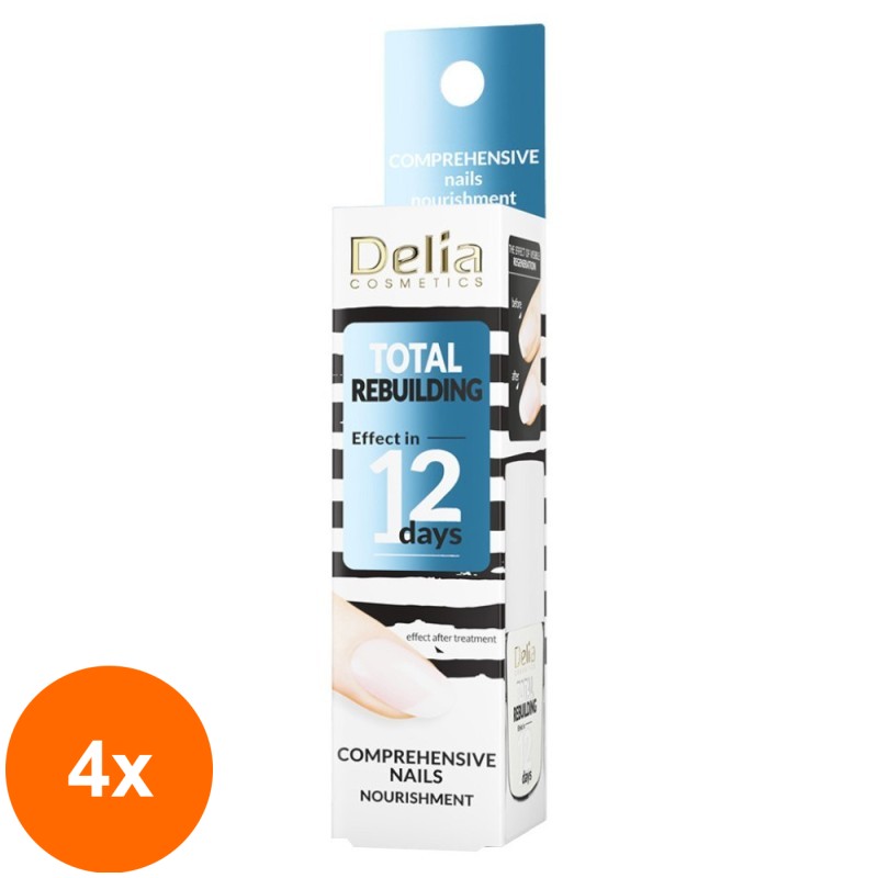 Set 4 x Tratament Reparare Unghii Delia Cosmetics, 11 ml