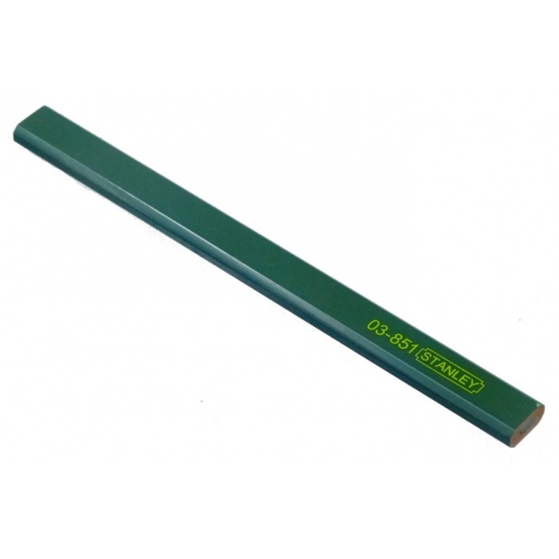Creion de Tamplarie cu Mina Tip 4H, Verde, 300 mm, Stanley