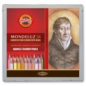 Creioane Colorate Aquarell, Colectie Mondeluz, 24 Culori