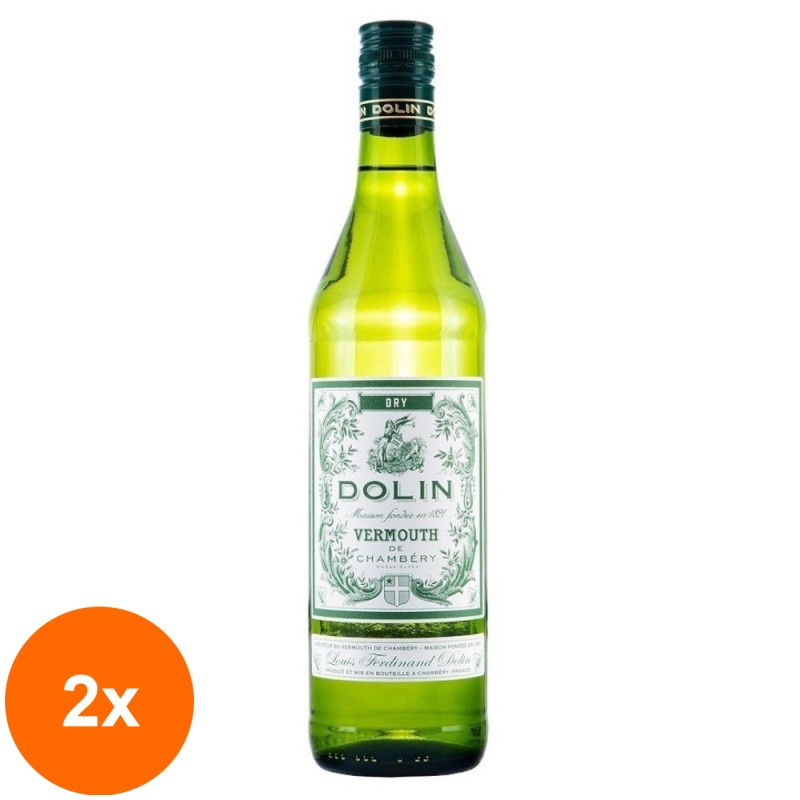 Set 2 x Vermut Dolin Dry 17,5% Alcool 0.75 l