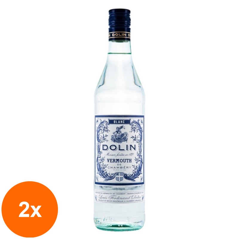Set 2 x Vermut Dolin Blanc 16% Alcool 0.75 l