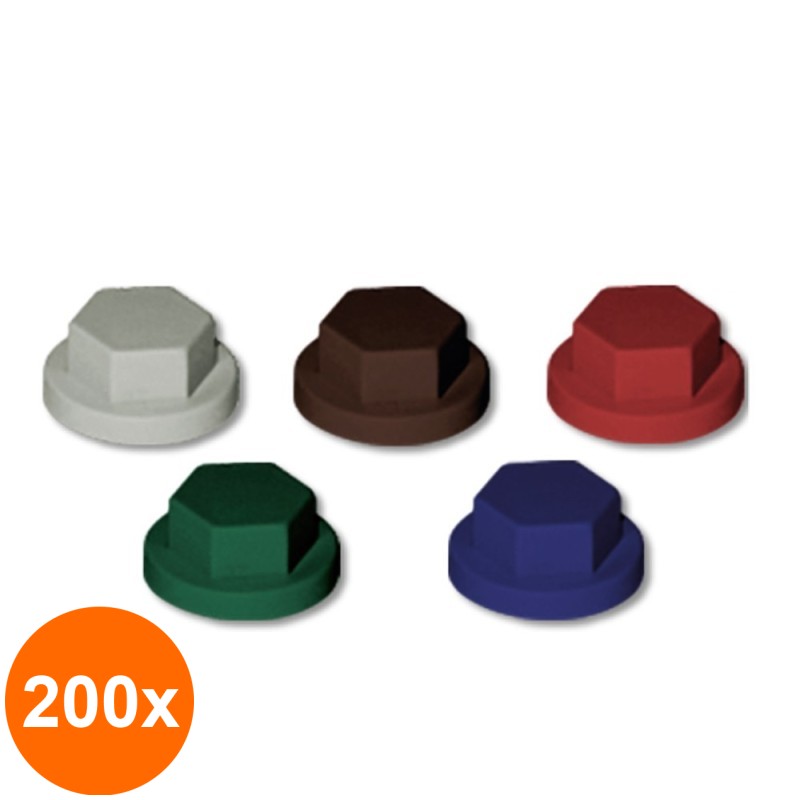 Set 200 x Capace pentru Suruburi cu Cap Hex 8 mm si 10 Mm, Otel - Hex10 R 9002