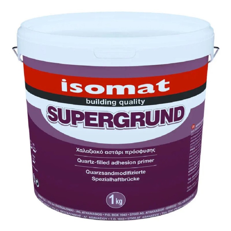 Grund Cuartos de Aderenta pentru Suporturi Netede si Neabsorbante, Supergrund, 1 kg, Isomat