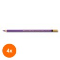 Set 4 x Creion Colorat Mondeluz Aquarell, Violet Lavanda, Koh-I-Noor