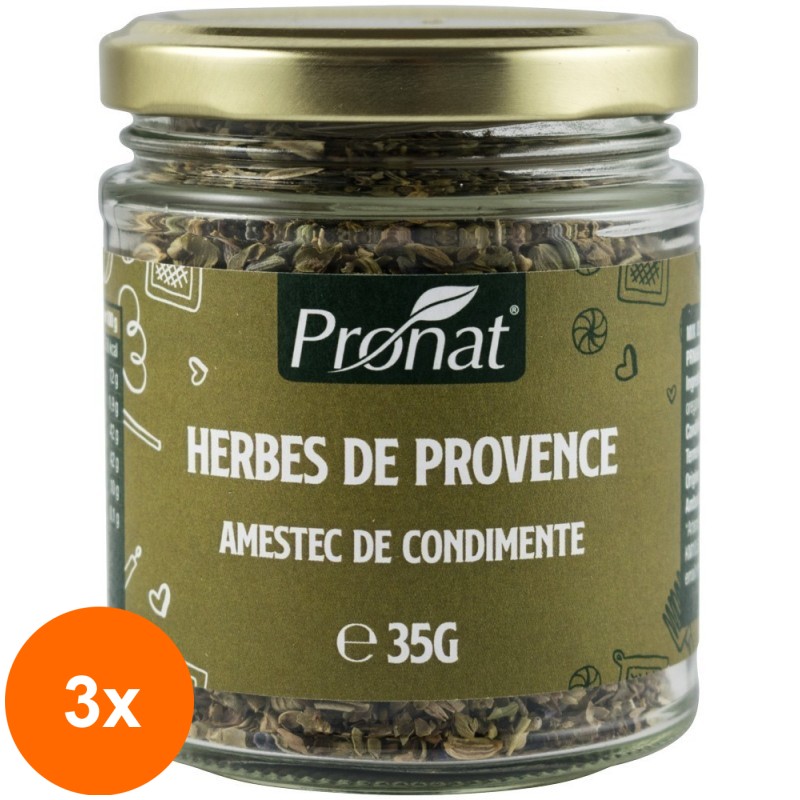 Set 3 x Herbes de Provence, Amestec de Condimente, 35g