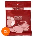 Set 2 x Ceara Elastica in Forma de Monede Roz ETB Wax Professional, 1 kg