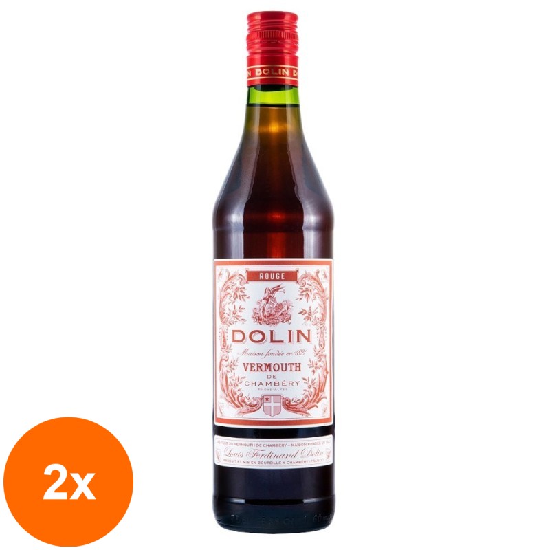 Set 2 x Vermut Dolin Rouge 16% Alcool 0.75 l