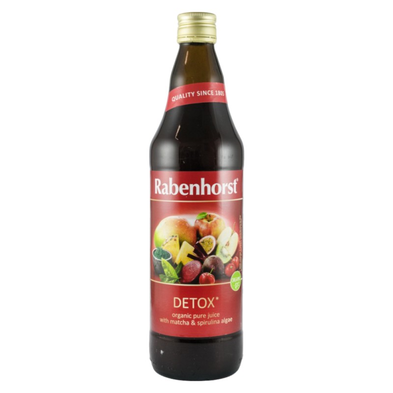 Suc Bio Pur de Legume si Fructe, „Detox”, 0.75 l Rabenhorst