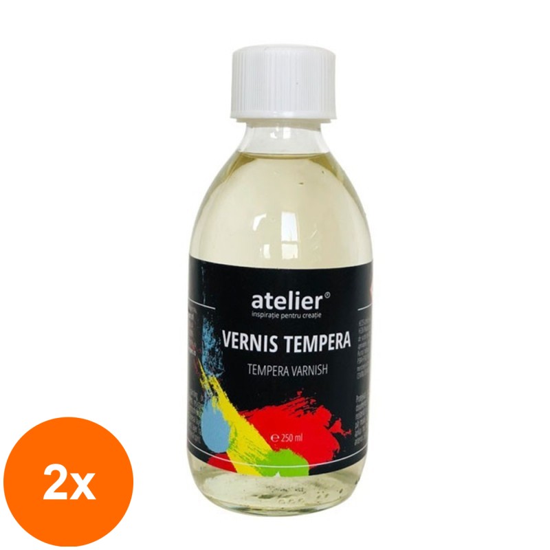 Set 2 x Vernis Tempera Atelier - 250 ml